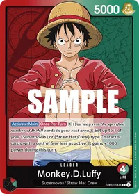 OP01-003 Monkey D. Luffy Parallel One Piece TCG