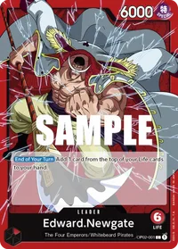 OP02-001 Edward Newgate Líder One Piece TCG
