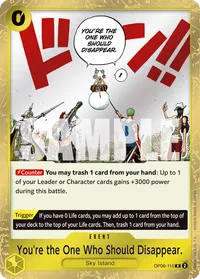 OP06-115 You're the One Who Should Disappear One Piece TCG