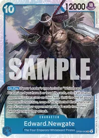 OP08-043 Edward Newgate SR Two Legends One Piece TCG