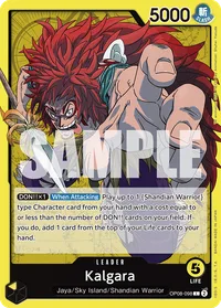 OP08-098 Kalgara Líder Amarillo One Piece TCG