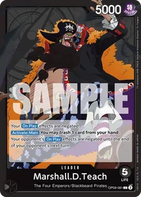 OP09-081 Marshall D. Teach Blackbeard One Piece TCG
