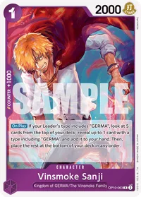 OP10-063 Vinsmoke Sanji One Piece TCG