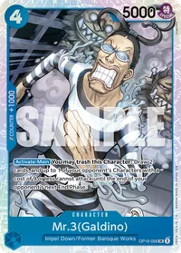 Mr. 3 Galdino SR OP16-056 One Piece TCG