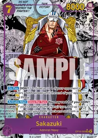 Sakazuki Akainu Manga Rare OP16-065 One Piece TCG