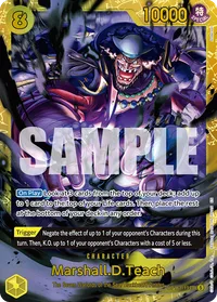 Marshall D. Teach Secret Rare OP16-119 One Piece TCG