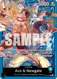ST22-001 Portgas D Ace Edward Newgate Líder One Piece TCG