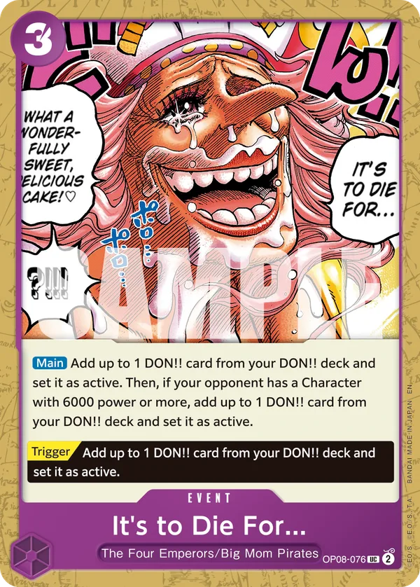 It's to Die For (Reprint)