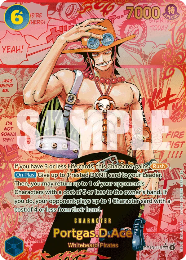 Portgas.D.Ace (119) (Red Super Alternate Art)